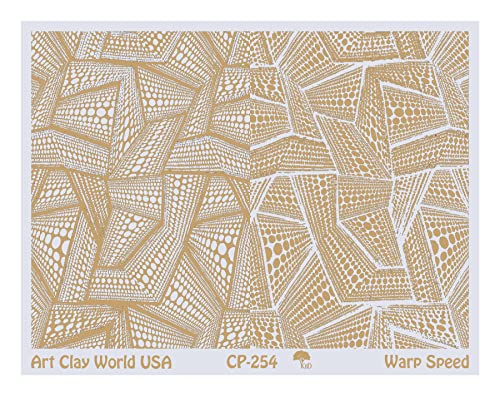 Low Relief Texture Plate Warp Speed Design - 1 Pc.