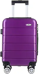 MALA DE BORDO TRONOS ROXA 4 RODAS 360 GRAUS TAM: 18