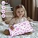UOMNY Toddler Pillowcases for Girls - Love and Heart Baby Pillow Case 2 Pack - Small Covers for Travel (13X18, 12x16, 14x19)