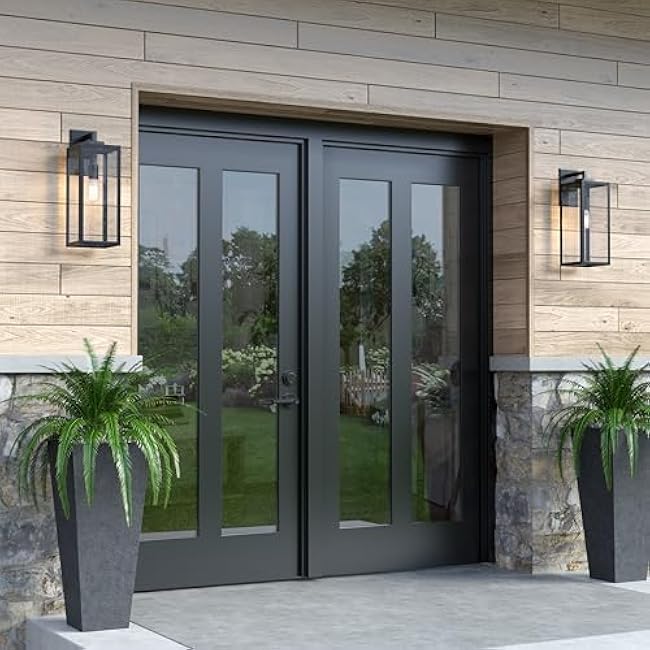 ML Lighting 60081-PBK 1-Light Outdoor Wall Sconce, Powder Coated Black