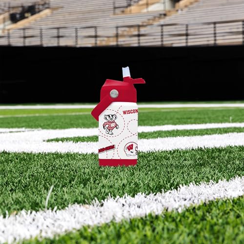 Image of Logo Brands NCAA Mascot Stainless-Steel Kids Bottle -Soft Silicone Mouthpiece, Easy To Carry, Kid-Friendly Design- Great For School & On-The-Go