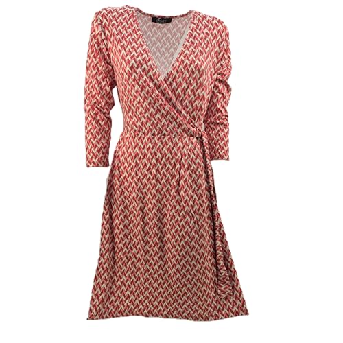 Aniston Kleid Jerseykleid, mit geometrischem Muster und seitlichem Bindedetail Gr. 46