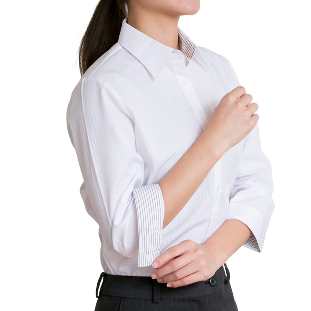 (ビジネススタイル アルフ） businessstyle alfu 長袖 七分袖 レディースシャツ レギュラー ブラウス 事務服 制服 ワイシャツ ビジネス リクルート トップス/al-23