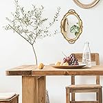 Eaoundm 14.5 x 10 inchs Small Oval Antique Decorative Wall Mirror Vintage Hanging Mirror (Gold) - Image 4