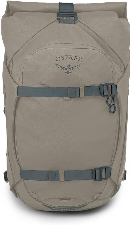Osprey Metron 22L Roll Top Commuter Backpack, Tan Concrete