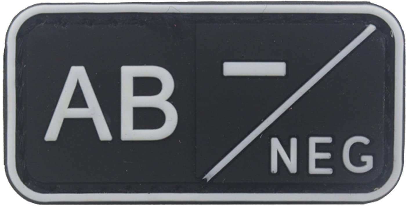 2 Toppe Con Gruppo Sanguigno 3D In Gomma PVC A B AB O O Toppe In - Foto 9