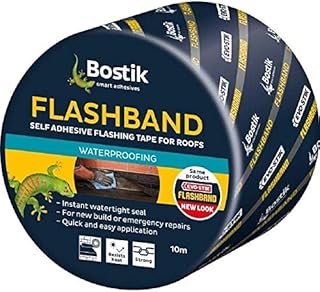 Bostik Flashband Self Adhesive Flashing Tape for Roofs, Colour: Grey, 150mm x 10m
