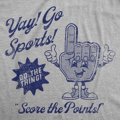 Mens Funny T Shirts Yay Go Sports Sarcastic Fan Graphic Sports Tee for Men2