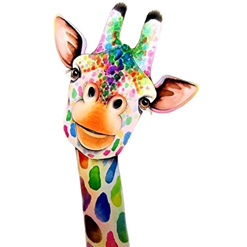 Petift DIY 5D Diamond Painting by Number Kit for Adult,Crystal Rhinestone Full Drill,Drill Canvas Bead,Giraffe,Cross Stitch Stickers Arts Craft Kits for Living Room,Home Wall Decoration(14x18inch)