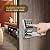 ZEVAWAY Keyless Entry Door Lock with Handle, Keypad Lock, IC Card & Key, Easy Installation, Satin Nickel