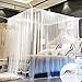 Grande Moustiquaire, Moustiquaire CarréE, Moustiquaire Lit Double, Moustiquaire, Blanc (200 X 220 X 210 Cm) Baldaquin Pour Lits Doubles Anti-Moustique-Insectes