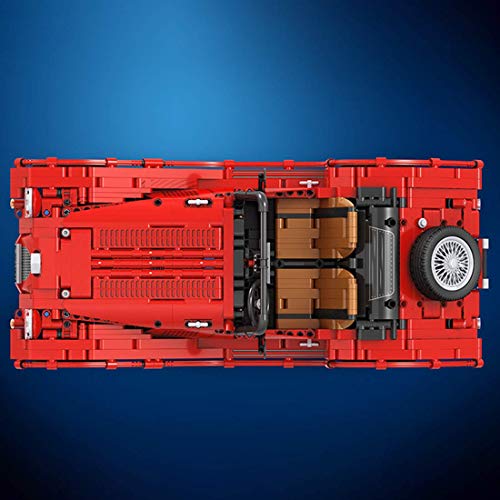 LINANNAN Technic Classic Car Modell Baukits, 1:10 Vintage Car Modell Kit, 1141 stücke Baustein Kompatibel mit Lego… – Bild 7