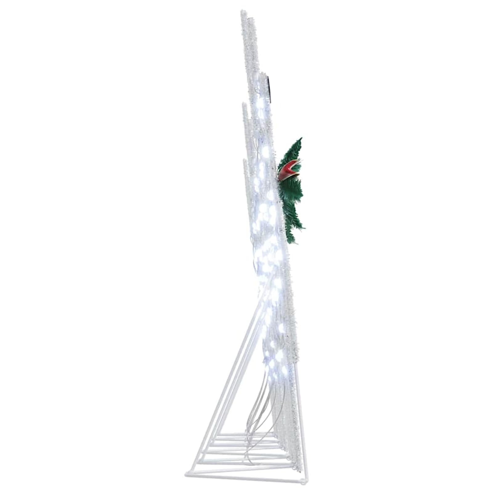 Gecheer LED Rentiere 6 pcs Weiß Stoff, Weihnachtsdekoration für Weihnachtsmarkt Festliche Eventdekoration Garten Rasen Terrasse Vorgarten Fassade3385898
