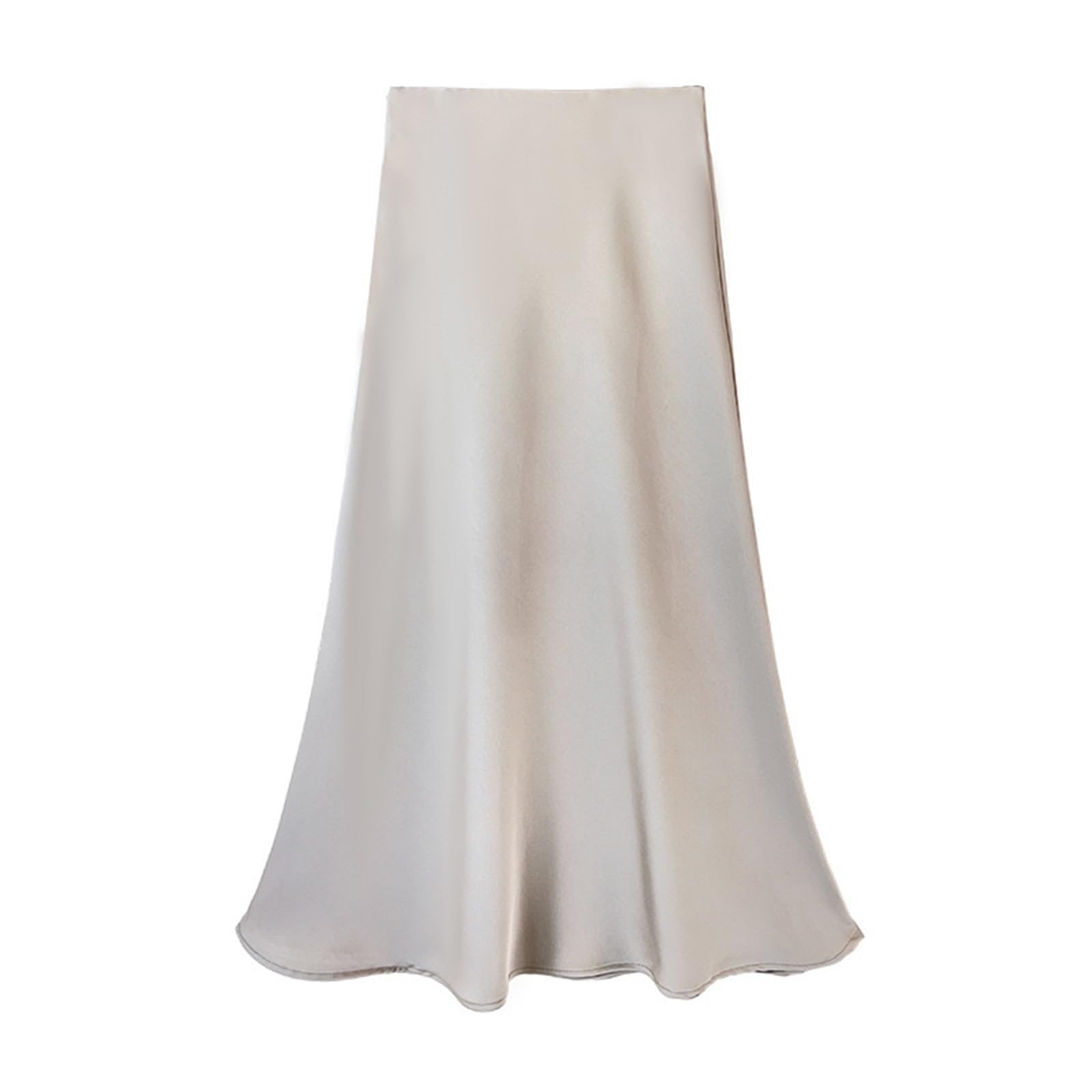 TEidea Satynowa spódnica satynowa spódnica midi: elegancka i wyszczuplająca długa satynowa spódnica z rybim ogonem z bezszwową, spódnice damskie