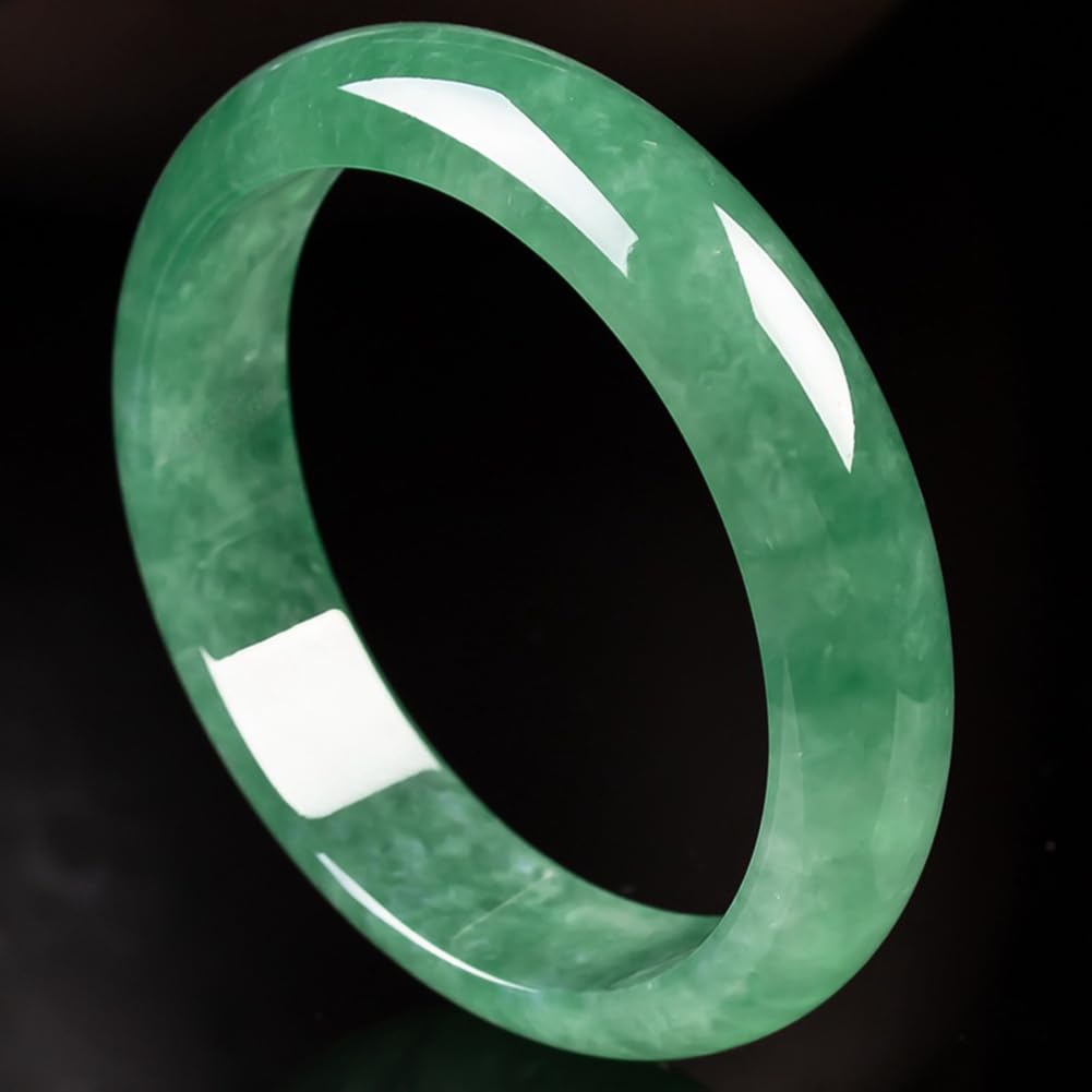 Autentico braccialetto di giadeite verde smeraldo per donna, bracciali con pietre preziose di smeraldo per ragazzeBracciale nuziale