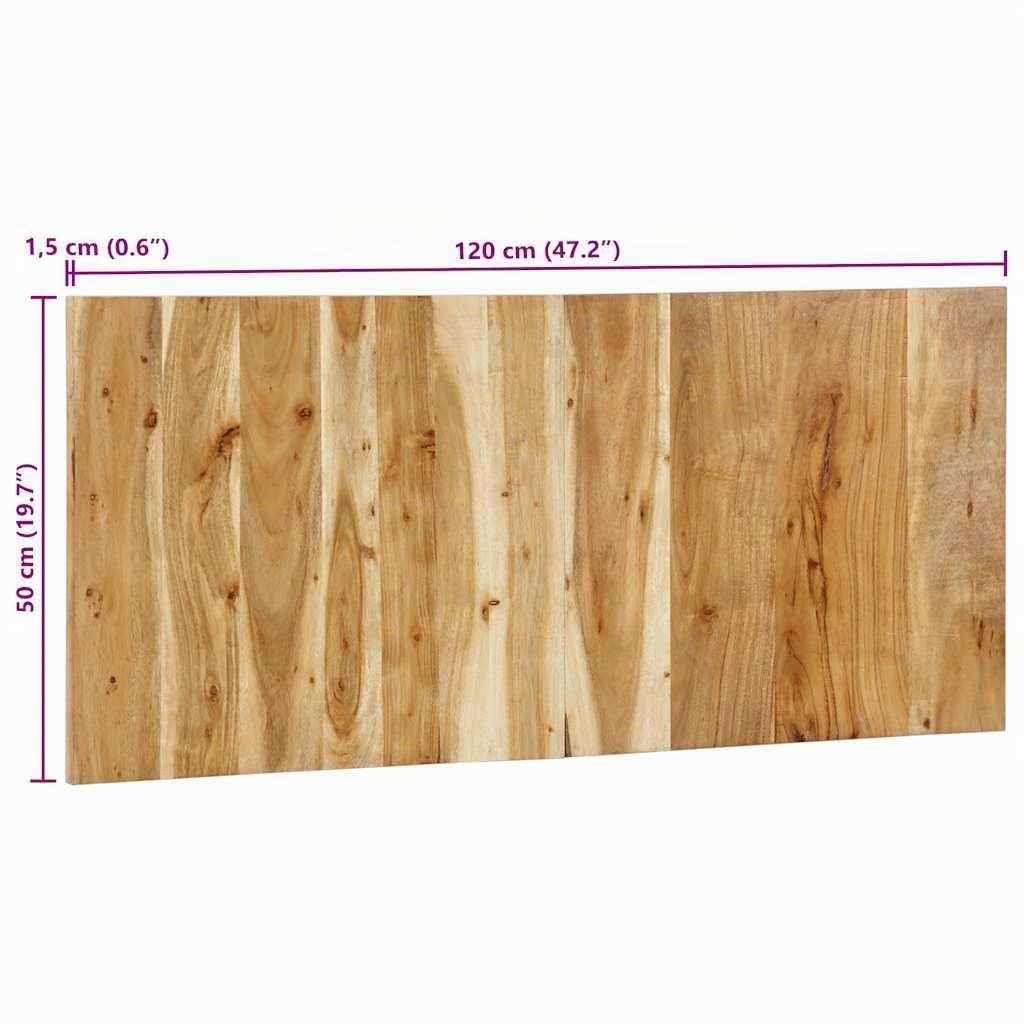vidaXL Cabecero de Madera Maciza de Pino 120 cm Acacia