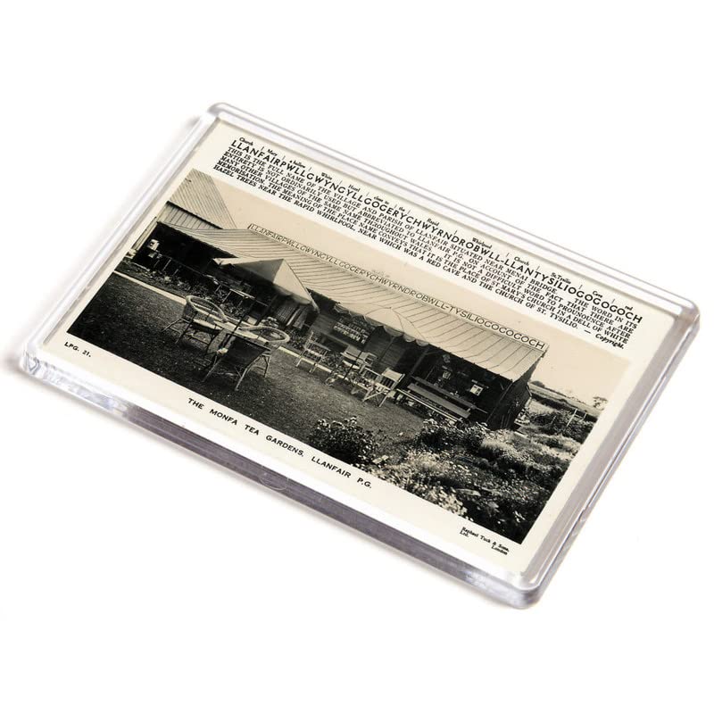 JUMBO MAGNET - Vintage Wales - The Monfa Tea Gardens, Llanfair P.G. (1)