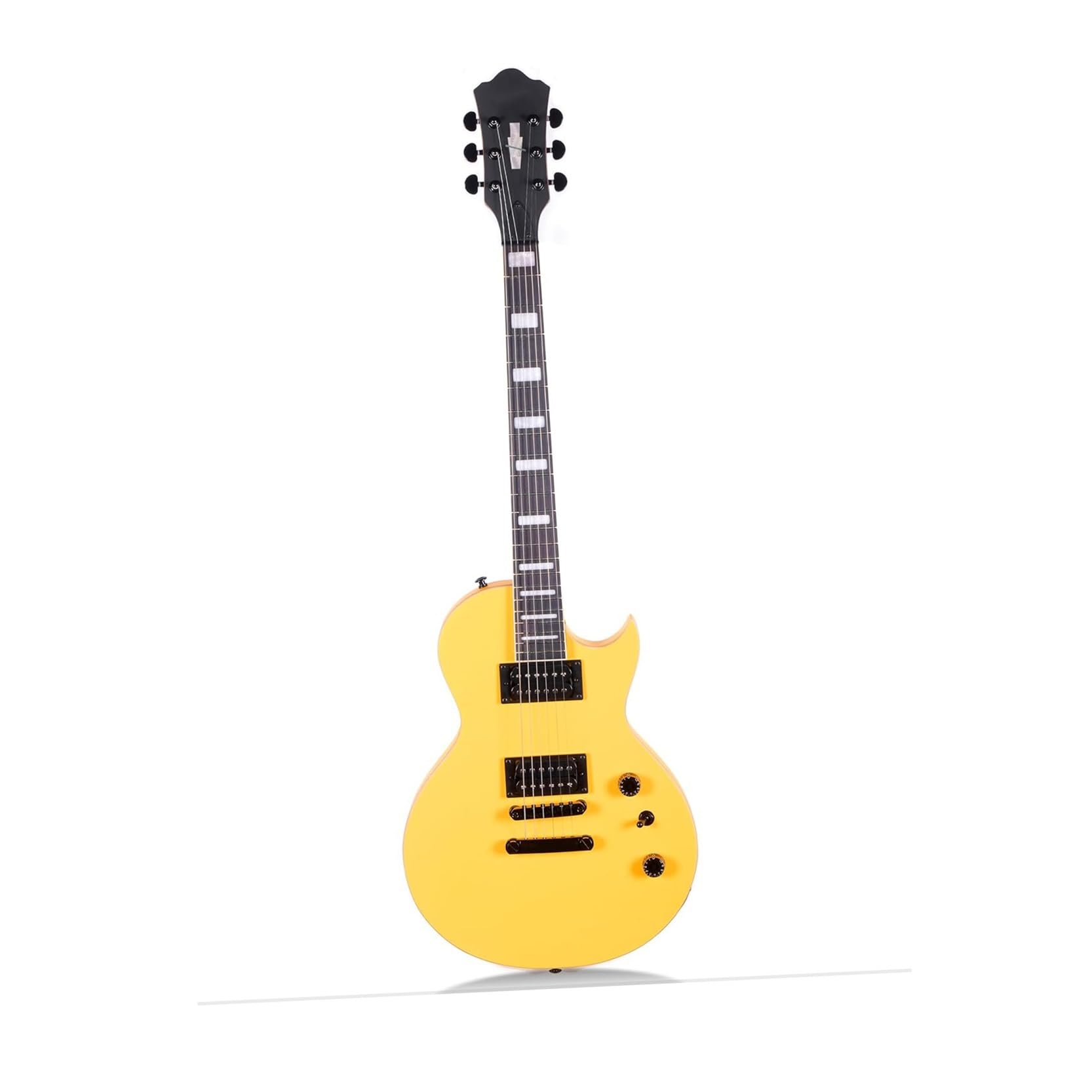 Solidna Gitara Elektryczna Z Klonowym Gryfem I Kolorowym Korpusem Z Topoli(Yellow)