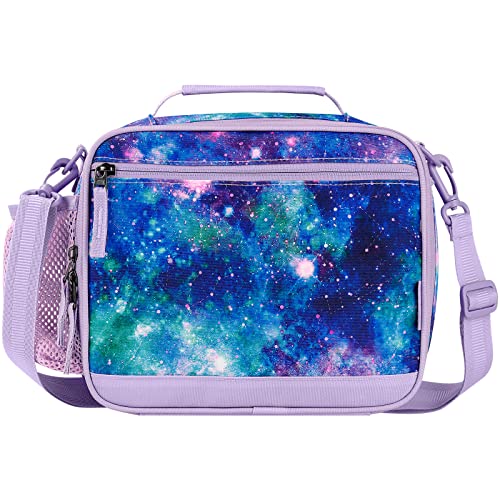 Choco Mocha Galaxy Lunch Box Kids Lunch Box For Girls Lunch Boxes For School Girls Lunchbox For Kids Lunch Bag For Girls With Shoulder Strap For Toddler Preschool Kindergarten Purple #TOP2