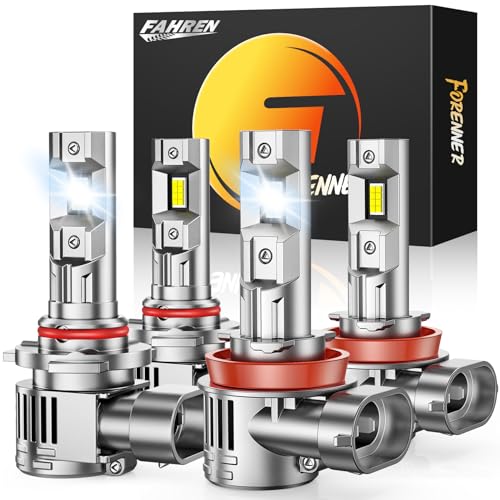 Fahren 9005 H11 Light Bulbs Combo 100000LM 1500% Brightest, 2025
