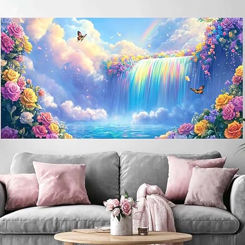 Diamond Painting Grand Format 70x140cm pour Décoration Murale Automne