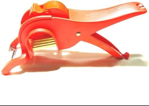 AJE - Cortador de verduras de plástico con pelador, cortador de verduras Bhindi con pelador, multicolor (paquete de 1)