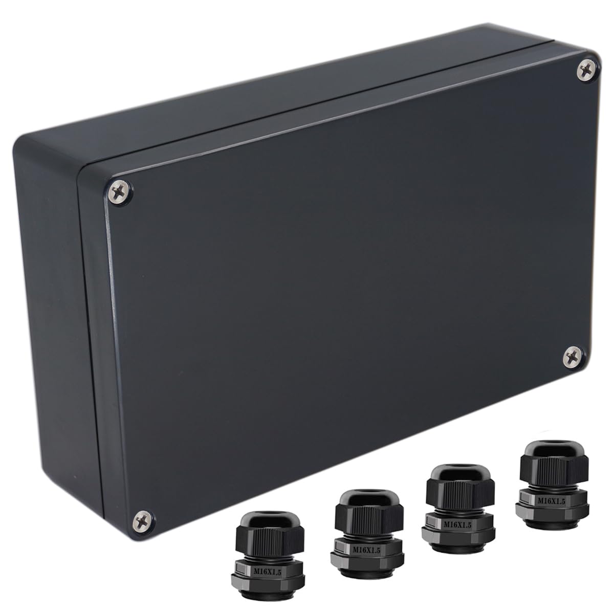 2Packs Junction Box IP65 Waterproof ABS Plastic Electrical Project Case Power Junction Boxes, Project Box with Fixed Ear Black 3.94x2.68x1.97 inch(100x 68 x50 mm) — Amazon image 10