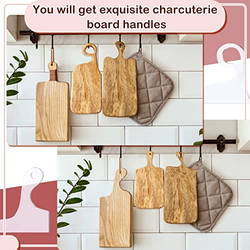 frienda 6 pcs charcuterie board template acrylic router template cutting board for woodworking thick handle with 3 pens angled curvy stencils guide tools for kitchenclassic
