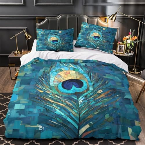 Housse de couette empreintes de pattes en microfibre premium avec impression 3D durable - 2