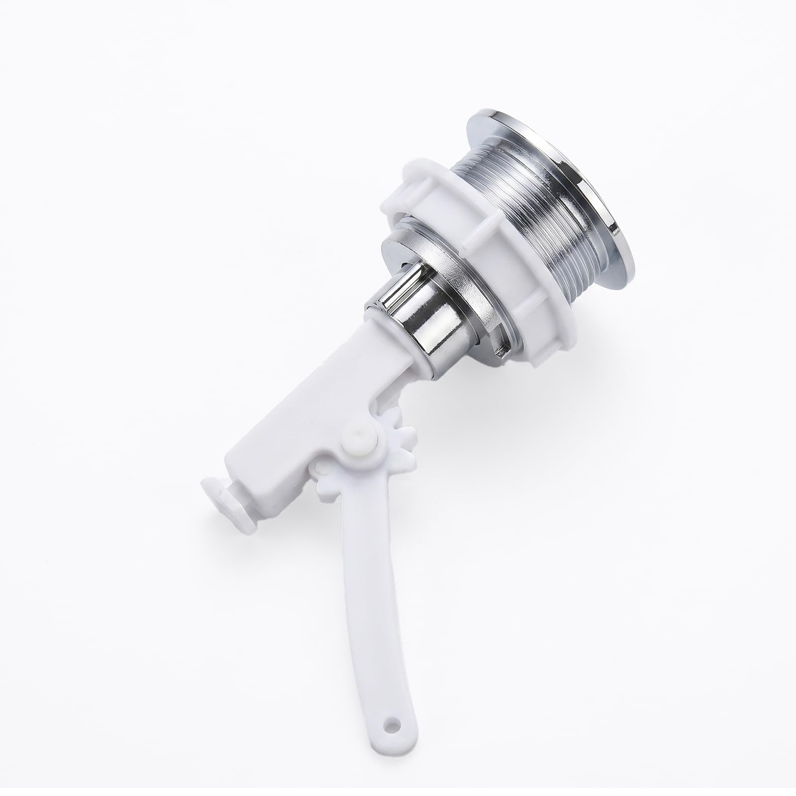 Shentu Easy Install Toilet Button Replacement, 3-Min Fix No Tools Needed, 38mm Universal Cistern Flush Push Button, Durable Stainless Spring with Chrome Finish, Suits Most UK Bathroom Cisterns