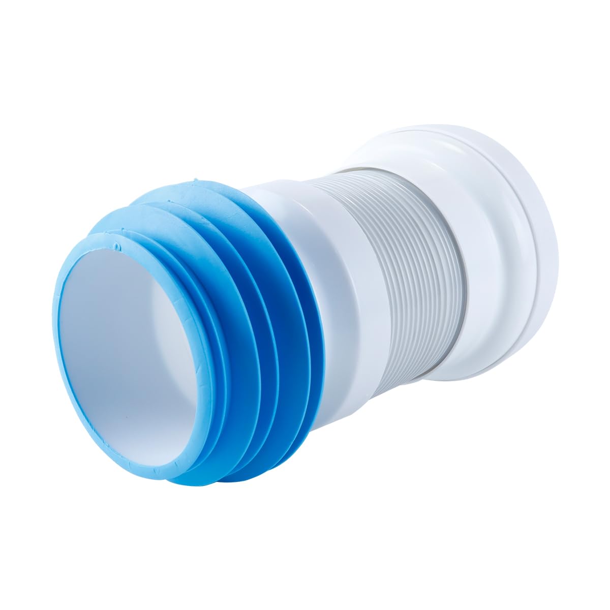 Ausi Conector universal para tubería de inodoro: extensible de 275 a 430 mm, flexible y sellable (compatible con la mayoría de los inodoros)