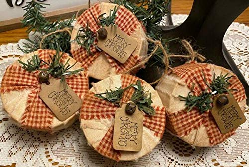 Primitives-Supplies-for-4-Primitive-Handmade-Fat-Peppermint-Candy-Homespun-Christmas-Ornaments-Farmhouse-for-Home-Holiday-Decor-DIY-Craft Primitives Supplies for 4 Primitive Handmade Fat Peppermint Candy Homespun Christmas Ornaments Farmhouse for Home Holiday Decor DIY Craft