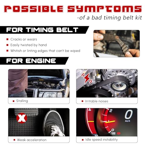 Image of Drive Belt Tensioner and Idler Pulley Serpentine Belt Kit Compatible with Lexus IS250 ES350 Rx350 for Toyota Avalon Rav4 Sienna Camry Highlander Venza 3.5L V6 Replace 89374 7PK1550 1662031021