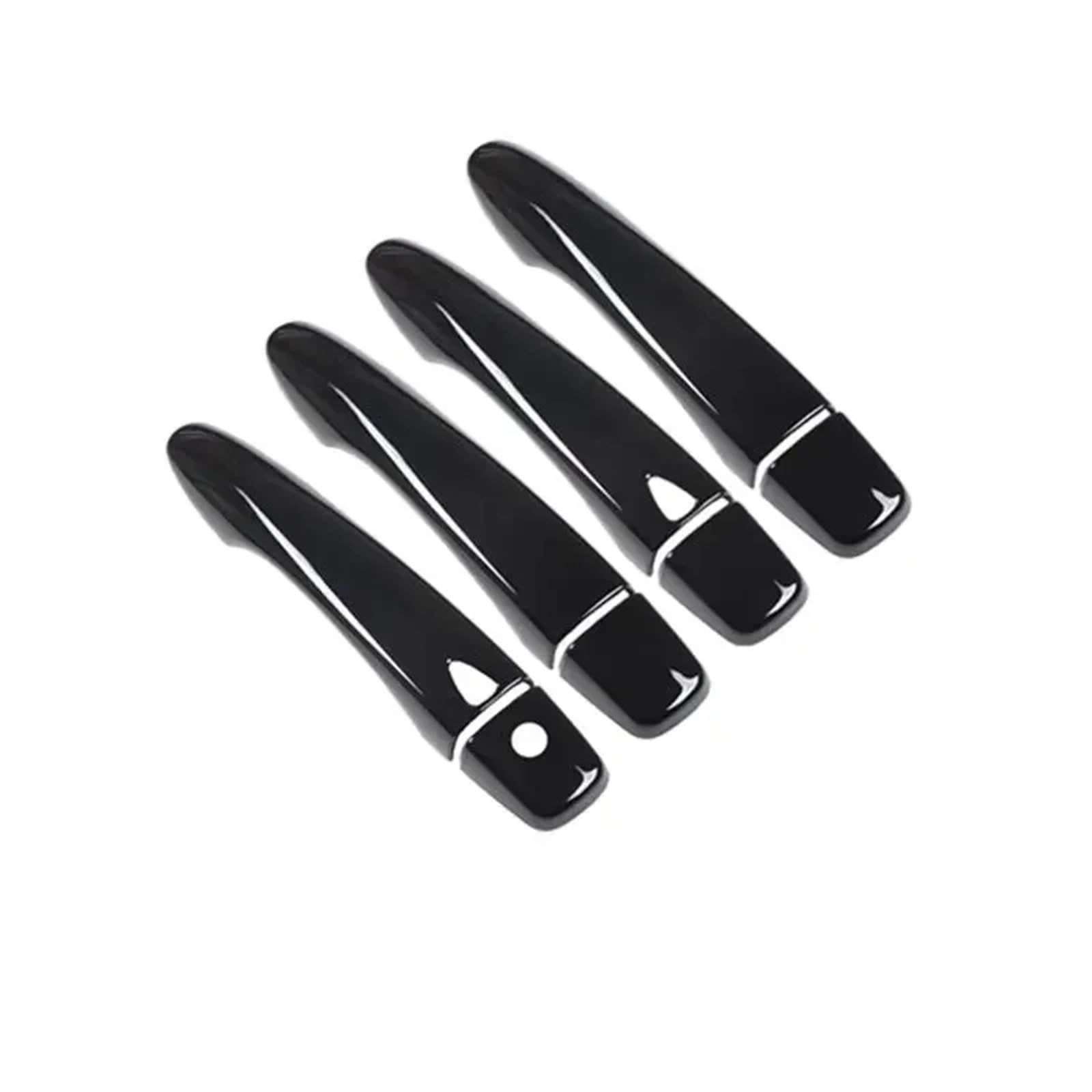 Rdwspli Black Exterior Handle Shell Compatible With Nissan For Rogue For T32 2014-2020 Door Handle Moulding Cover Exterior Trim Sticker Decor Accessories
