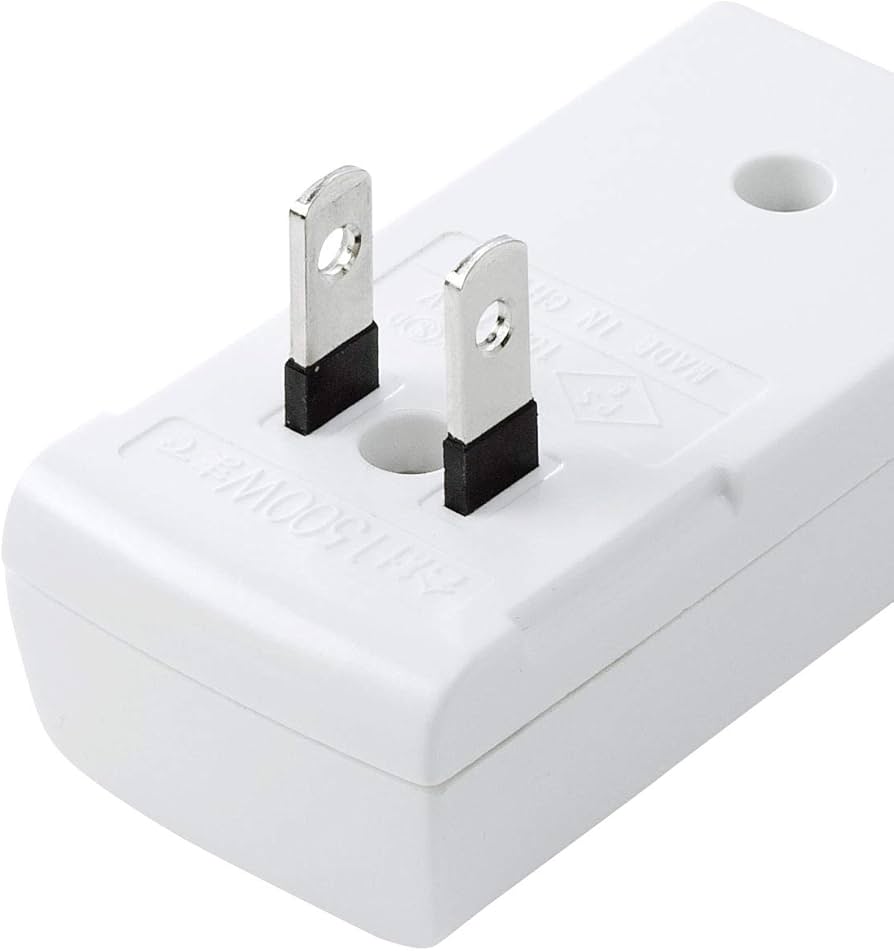 Amazon.co.jp: サンワサプライ 雷ガードタップ 3個口 ホワイト 2P 小型