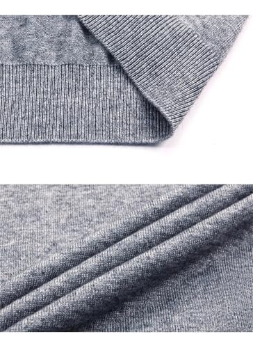 Mnjyihy Men's Loose V-Neck Sleeveless Sweater Classic Pullover Knitted Vest Casual Sweater Vest4