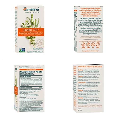 Himalaya LiverCare Herbal Liver Support Capsules