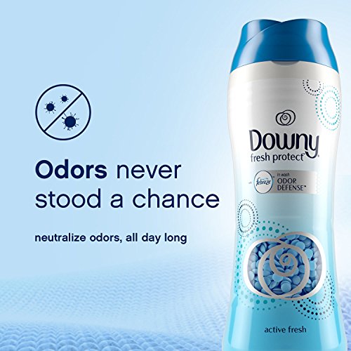 Downy Fresh Protect in-wash Scent Booster Beads, Active Fresh, 10 Fl Oz (Pack of 4) - Thumbnail 3