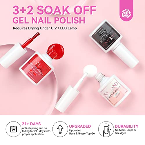 Image of SAVILAND Acrylic Nail Kit for Beginners: Professional Nail Kit with Everything Gel Nail Polish Nail Drill U V Lignht Nail Supplies Salon Home Use Gifts Set