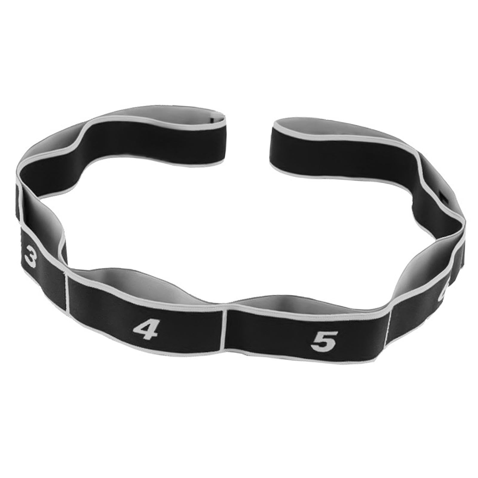 BNF® 8 Segment Yoga Stretch Strap Elastic Strap for Upper Lower Body Leg Shoulder Black|Sporting Goods | Fitness, Running & Yoga |Resistance Trainers|1 Yoga Stretch Band-image-8