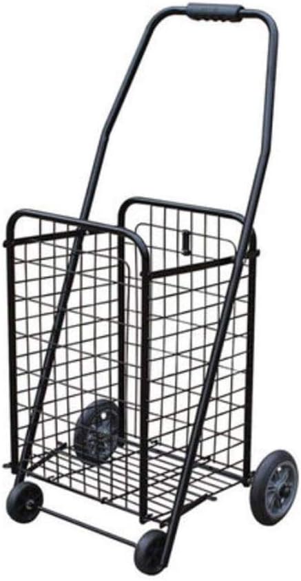 Folding Shopping Cart, Stair Climbing Trolly Grocery Laundry Utility with Wheel Removable Waterproof Canvas Bag