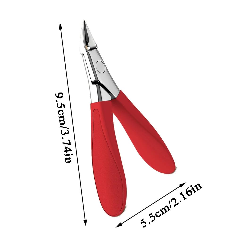 Tijeras para cutículas de acero inoxidable con punta curva, cortaúñas, quitauñas, herramientas profesionales para manicura, tijeras para uñas, color blanco