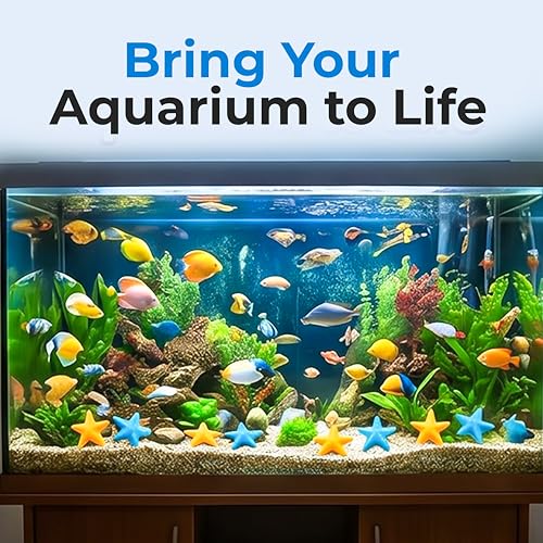 Image of Brewish Starfish for Bubble Lamp, Fake Fish Aquarium Decor for Bubble Tube Lamps, Fish Tank Accessories Floating Fishes Toy for Swimming - 12 Piece Set