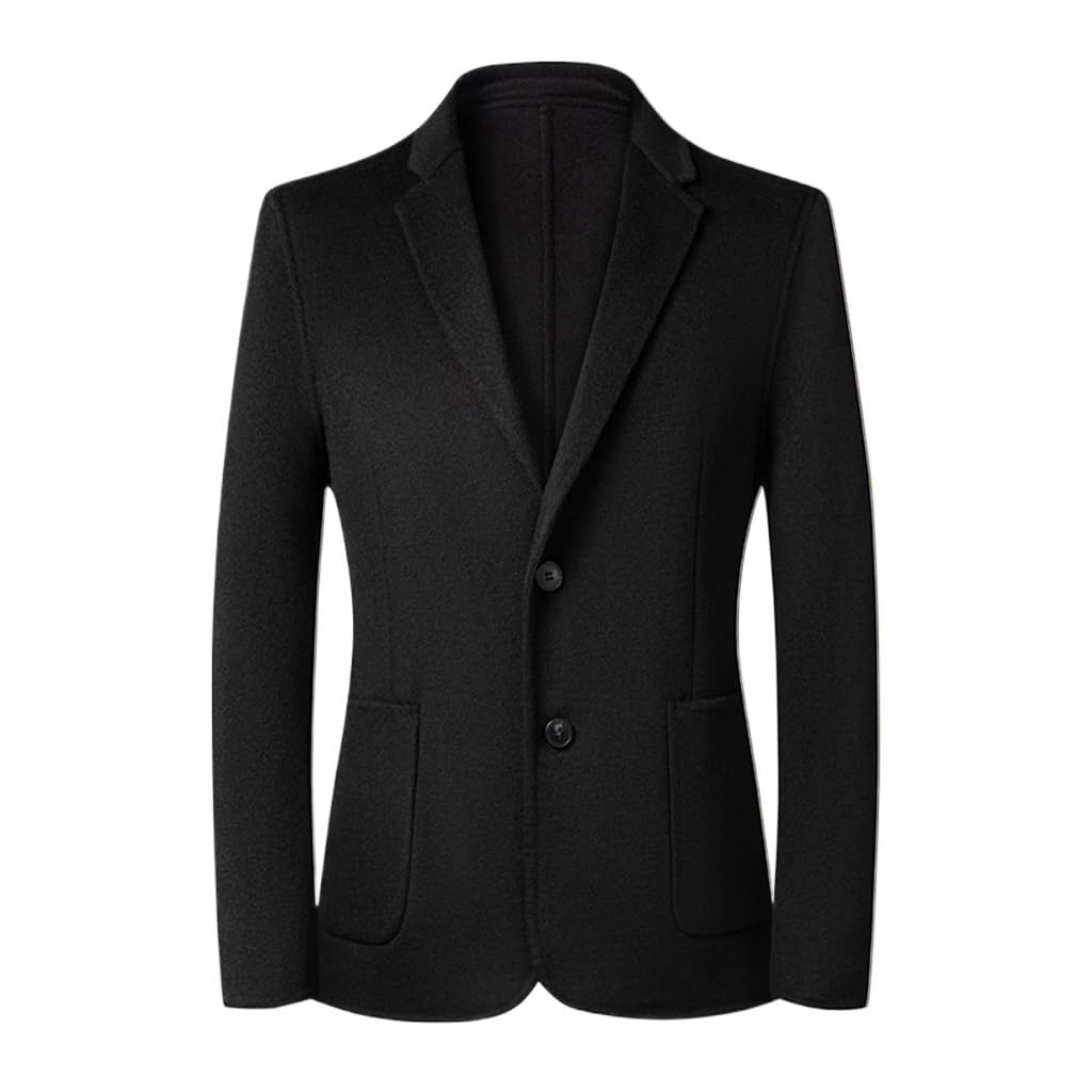 Veste de costume décontracté épaissi d'hiver isolante Svart