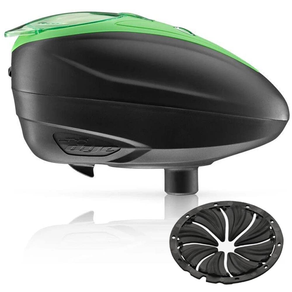 Dye LT-R Electronic Paintball Loader with Quick Feed - Lime with Black Quick Feed