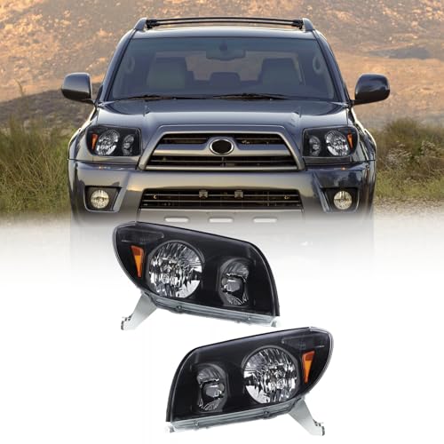 ChaiBayn Headlights Assembly for 2003 2004 2005 Toyota 4Runner Headlamp Replacement Pair Driver & Passenger Side