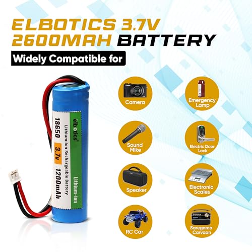 Image of 3.7 V 2600 mAh Rechargeable Batteries Lithium-Ion Battery with PH2.0 /2P Connector for DIY Electronic Products Toys Lighting, Bluetooth Devices (2600mAh PH2.0)