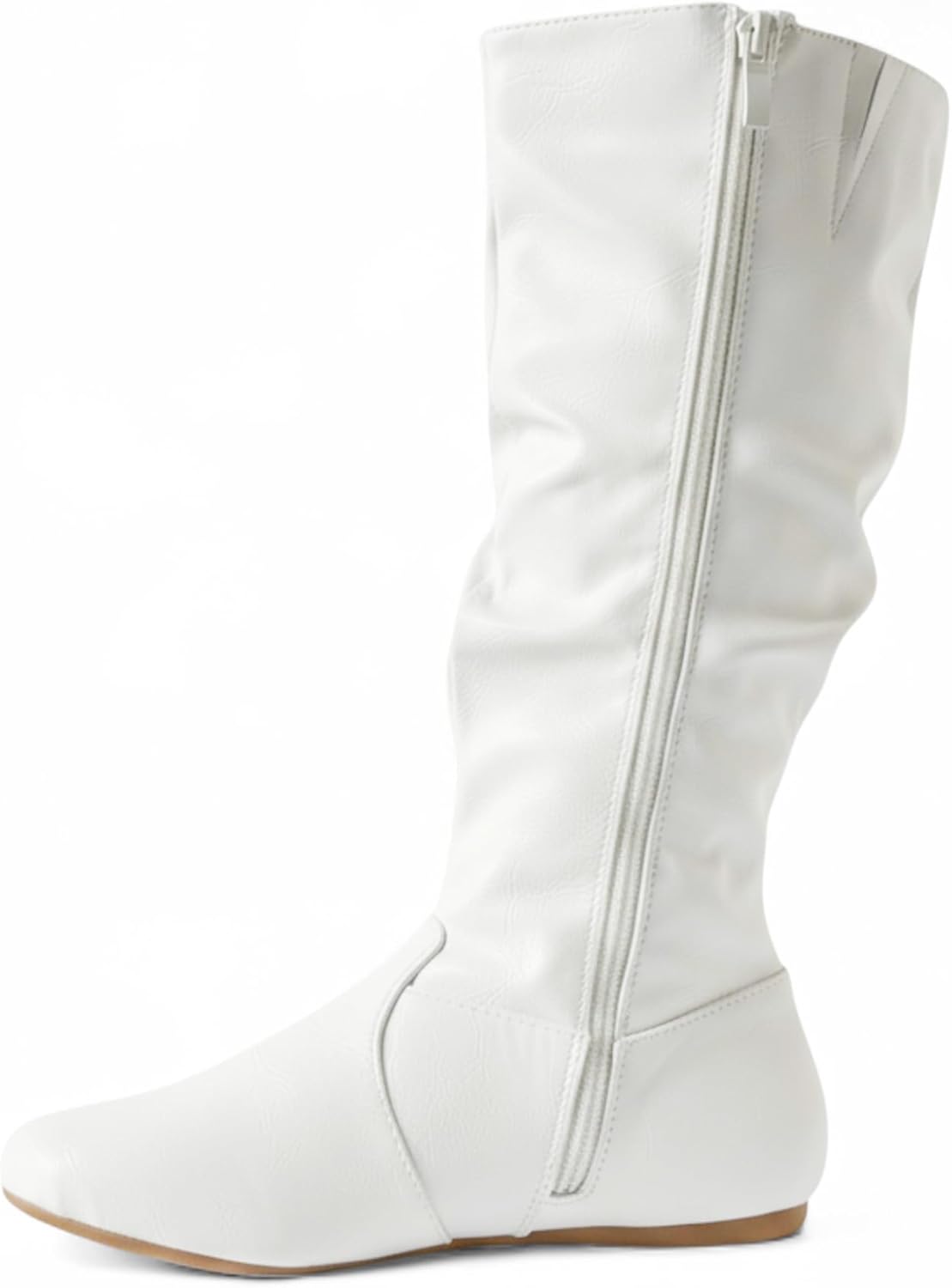 Womens Soft Slouchy Mid-Calf Flat to Low Heel Pull On Fall Weather Winter Boots
