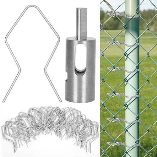 300 Pcs T Post Clips with Drill Chuck Tool 12 Gauge Galvanized Steel