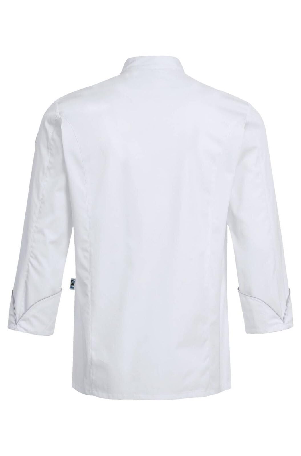 GREIFF Gastro Moda Cuisine Herren Exquisit Kochjacke Fit | Greiff GASTRO-MODA Cuisine Herren Exquisit-Kochjacke Langarm Druckknöpfe Paspelierung Armtasche Logo Regular-Fit Baumwolle